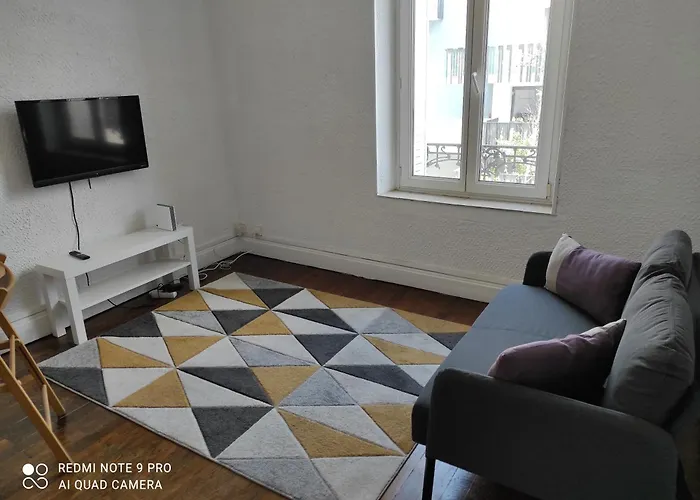 Апартаменты Beau F3 Proche Hopital Central, Thermal Нанси